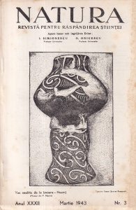 Natura. Revista pentru raspandirea stiintei, anul XXXII, nr. 3, martie 1943