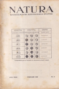 Natura. Revista pentru raspandirea stiintei, anul XXXV, nr. 2, februarie 1946