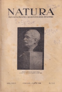 Natura. Revista pentru raspandirea stiintei, anul XXXVII, nr. 2-3, februarie-martie 1948