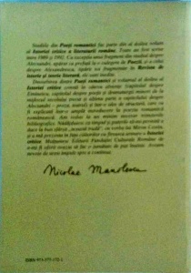 Nicolae Manolescu - Poeti romantici - Img 2
