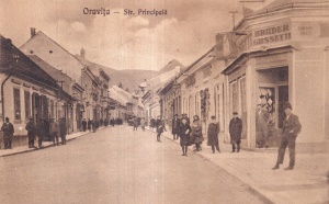 Oravita. Str. Principala (circulata 1928)