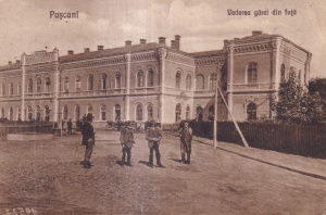 Pascani. Vederea Garei Din Fata (circulata 1925)