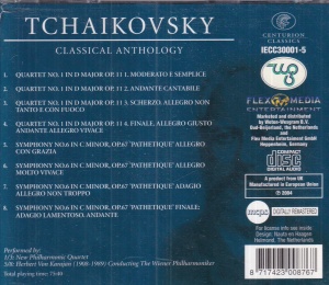 Peter I. Tchaikovsky - Quartet No. 1 In D Major Op. 11 Symphony No. 6 In C Minor, Op. 67 - Img 2