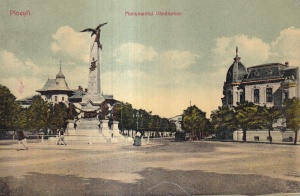 Ploesti Monumentul Vanatorilor (circulata 1913)
