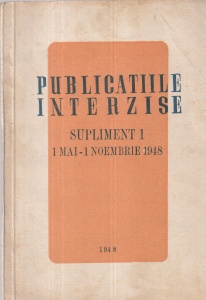 Publicatiile interzise. Supliment 1. 1 mai-1 noiembrie 1948 (1948)