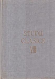 Redactor Al. Graur - Studii clasice, volumul 8