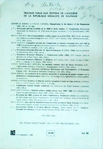 Revue des etudes sud-est europennes. Tome 1983, numarul 4 (octobre-decembre) - Img 2