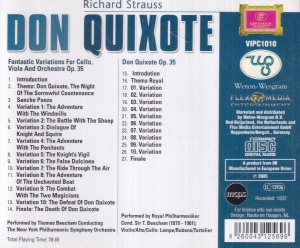 Richard Strauss - Don Quixote. Fantastic Variations For Cello, Viola And Orchestra Op. 35 - Img 2
