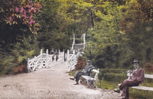 Salutari din Pitesti. Parcul Trivalea (circulata 1930)