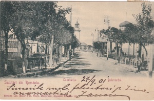 Salutari din Romania. Constanta. Bulevardul (circulata 1901)