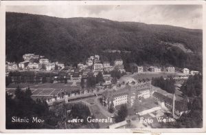 Slanic Moldova. Vedere Generala (circulata 1938)