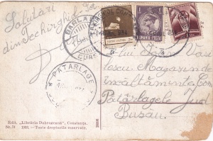 Techirghiol. Debarcaderul si barcile cu motor. Bulevardul. Vila Stefania. Vila Dr. N. Ulmeanu. Casa de Sanatate a Ministerului Munci. Vila Nora (circulata 1934) - Img 2