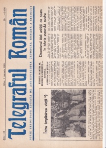 Telegraful roman, nr. 1-2, ianuarie 1985. Foaie religioasa editata de Arhiepiscopia Ortodoxa Romana a Sibiului