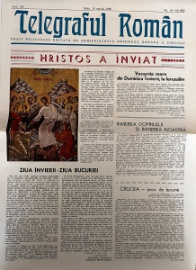 Telegraful roman, nr. 15-16/1990, 15 aprilie 1990. Foaie religioasa editata de Arhiepiscopia Ortodoxa Romana a Sibiului