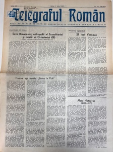 Telegraful roman, nr. 25-26, iulie 1983. Foaie religioasa editata de Arhiepiscopia Ortodoxa Romana a Sibiului
