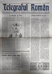 Telegraful roman, nr. 29-30, august 1981. Foaie religioasa editata de Arhiepiscopia Ortodoxa Romana a Sibiului