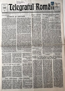 Telegraful roman, nr. 35-36, 20 septembrie 1990. Foaie religioasa editata de Arhiepiscopia Ortodoxa Romana a Sibiului