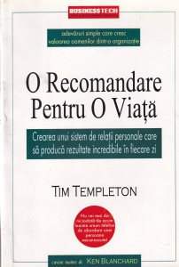 Tim Templeton - O recomandare pentru o viata
