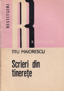 Titu Maiorescu - Scrieri din tinerete