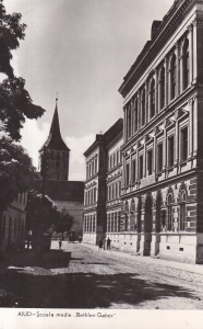 Aiud. Scoala medie ,,Bethlen Gabor" (circulata 1961)