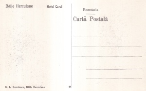 Baile Herculane. Hotel Carol (necirculata) - Img 2