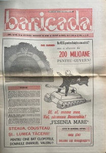 Baricada, nr. 42, 30 octombrie 1990