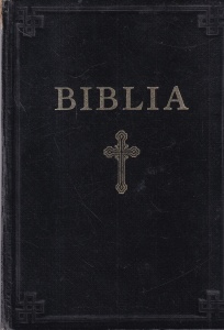 Biblia sau Sfanta Scriptura 1968. Tiparita sub indrumarea si cu purtarea de grija a prea fericitului parinte Justinian Patriarhul Bisericii Ortodoxe Romane. Cu aprobarea Sfintului Sinod (1968)