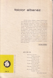 Cetatea Rozafat. Folclor albanez (balade, cantece de dragoste, versuri satirice, strigaturi, proverbe, basme, legende, fabule). Antologie de Victor Eftimiu - Img 2