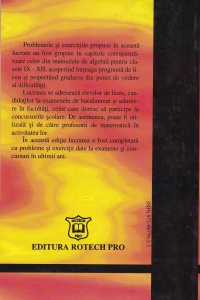 Constantin Nastasescu, Constantin Nita, Mihai Brandiburu, Dan Joita - Culegere de probleme pentru liceu: Matematica Algebra. Clasele IX-XII - Img 2