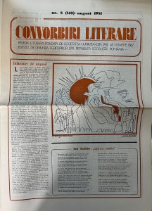 Convorbiri Literare, nr. 8, august 1981