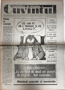 Cuvantul, nr. 37, 9-15 octombrie 1990