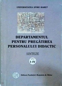 Departamentul pentru pregatirea personalului didactic. Sinteze anii I-IV