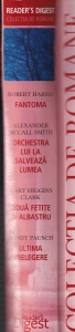 Fantoma de Robert Harris, Orchestra lui La salveaza lumea de Alexander McCall Smith, Doua fetite in albastru de Mary Higgins Clark, Ultima prelegere de Randy Pausch