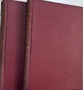 G. Monod - La vie et la pensee de Jules Michelet (1798-1852). Preface de Charles Bemont, 2 volume (1923)