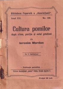 Ieronim Mardan - Cultura pomilor. Dupa clima, pozitia si solul gradinei. Cu 13 ilustratiuni (1931)