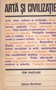 Ion Pascadi - Arta si civilizatie