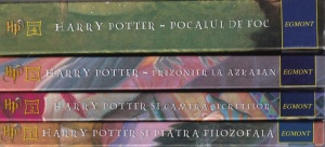 J.K. Rowling - Harry Potter, volumele 1,2,3,4 (Egmont, coperti cartonate)