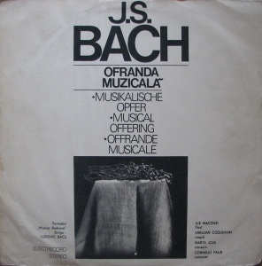 J.S. Bach – Ofranda muzicala
