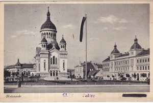 Kolozsvar Cluj vedere (editata in timpul ocupatiei maghiare, circulata 1949)