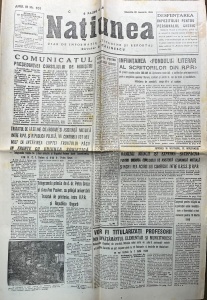 Natiunea. Ziar de informatie, atitudine si reportaj. Director G. Calinescu, nr. 851, 29 ianuarie 1949
