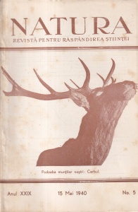 Natura. Revista pentru raspandirea stiintei, anul XXIX, nr. 5, 15 mai 1940