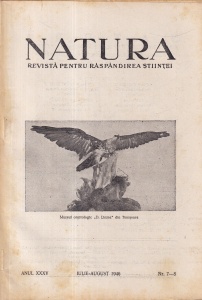 Natura. Revista pentru raspandirea stiintei, anul XXXV, nr. 7-8, iulie-august 1946