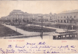 Piata Stiu. Archangheli. Braila (circulata 1905)