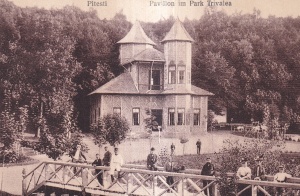 Pitesti. Pavillon im Park Trivalea (ocupatia germana, scrisa)
