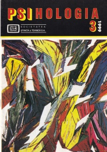 Psihologia, numarul 3, 1999