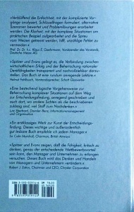 Quinn Spitzer, Ron Evans, Kepner Tregoe - Denken macht den Unterschied: Wie die besten Unternehmen Probleme lösen und Entscheidungen treffen - Img 2