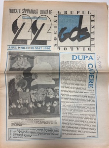 Revista 22, nr. 19, 25 mai 1990