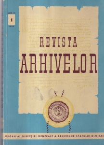 Revista Arhivelor, nr. 1, 1963