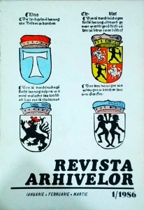 Revista Arhivelor, numarul 1 / 1986