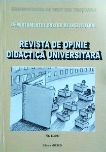 Revista de opinie didactica universitara, nr. 1 / 2003